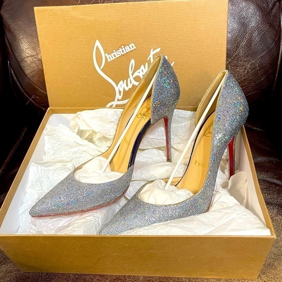 Christian Louboutin iconic ‘Iriza’ starburst discoball sky high 100mm EU38 - Picture 5 of 8